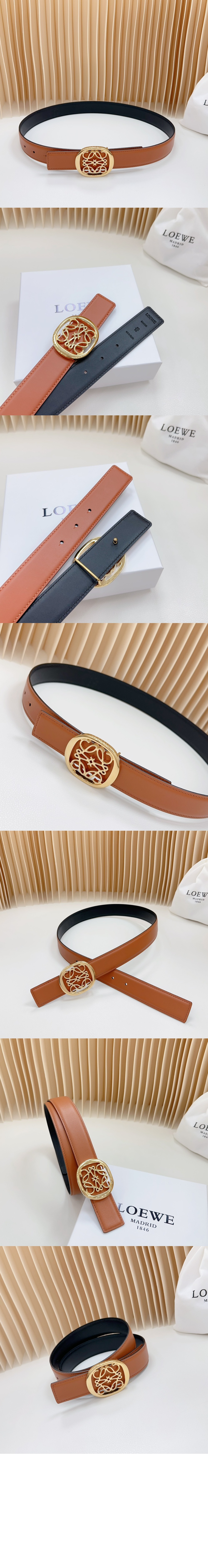 미러급레플리카사이트 | 명품레플리카 전문 쇼핑몰  | 하이퀄 - 리버서블 애너그램 일립스 벨트 &gt; 로에베