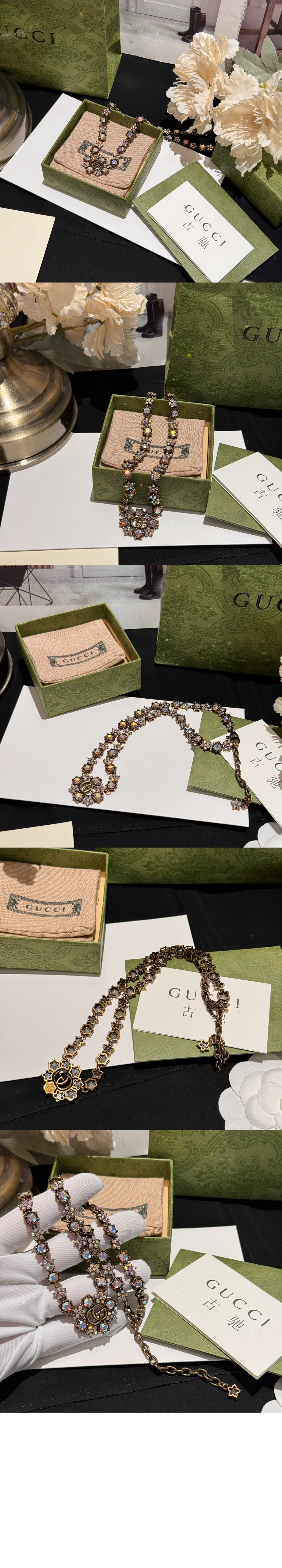 미러급레플리카사이트 | 명품레플리카 전문 쇼핑몰  | 하이퀄 - 크리스털 꽃 목걸이 753805 &gt; 구찌
