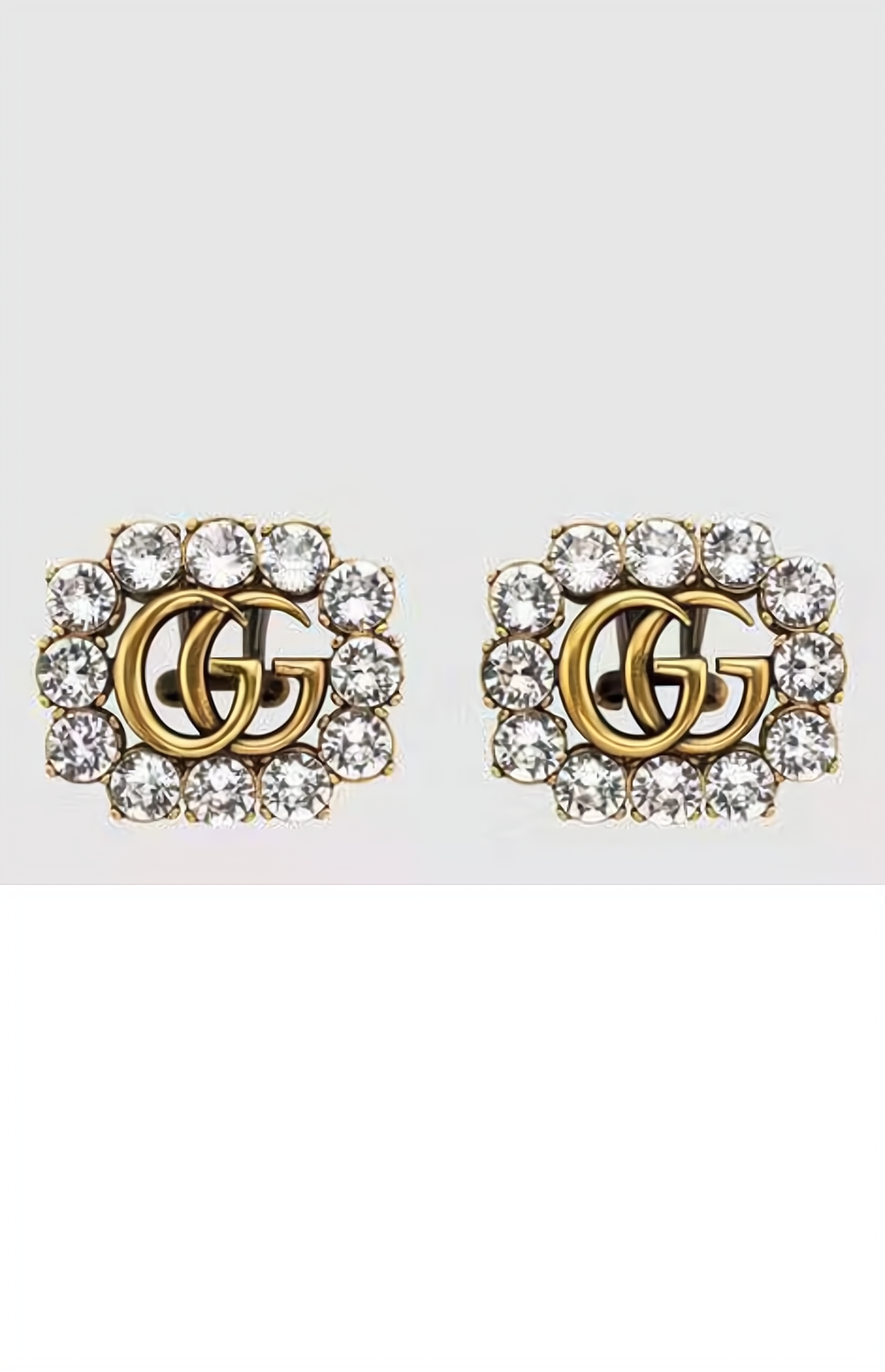 미러급레플리카사이트 | 명품레플리카 전문 쇼핑몰  | 하이퀄 - 크리스탈 더블 G 귀걸이 645684 > 구찌