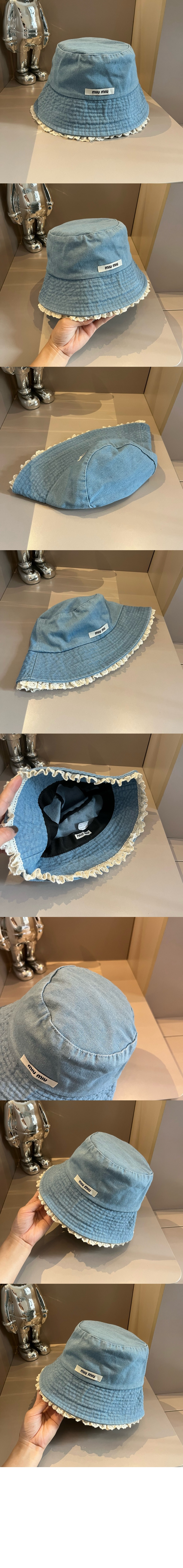 미러급레플리카사이트 | 명품레플리카 전문 쇼핑몰  | 하이퀄 - 데님 로고 버킷햇 5HC154 &gt; 미우미우