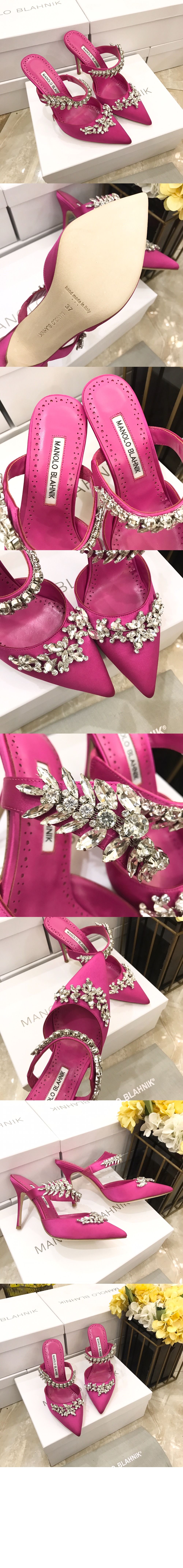 미러급레플리카사이트 | 명품레플리카 전문 쇼핑몰  | 하이퀄 - 루럼 새틴 크리스탈 뮬 &gt; 마놀로블라닉