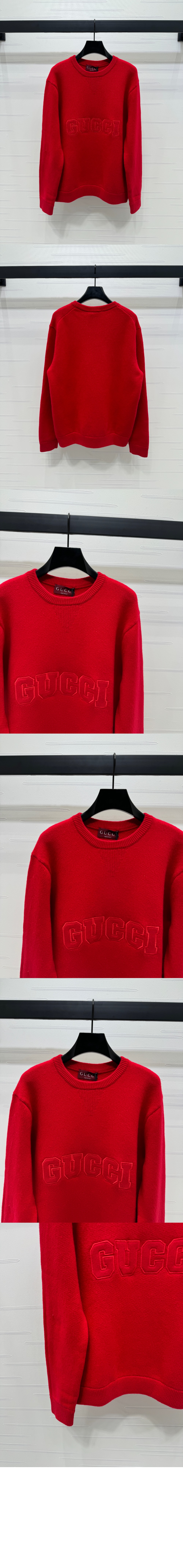 미러급레플리카사이트 | 명품레플리카 전문 쇼핑몰  | 하이퀄 - 자수 장식의 울 니트 스웨터 > 구찌