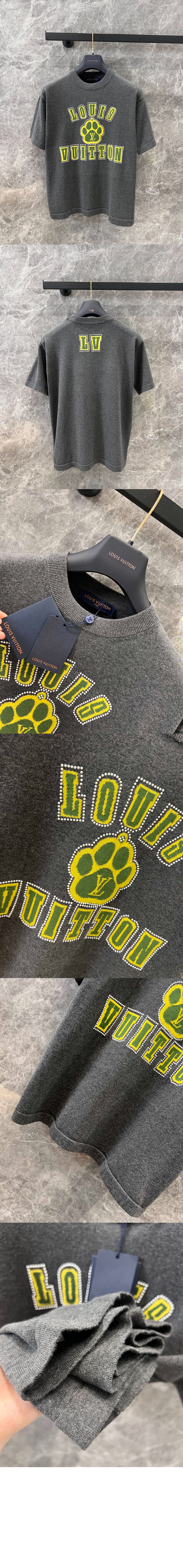 미러급레플리카사이트 | 명품레플리카 전문 쇼핑몰  | 하이퀄 - 엠벨리시드 쇼트 슬리브드 코튼 크루넥 &gt; 루이비통