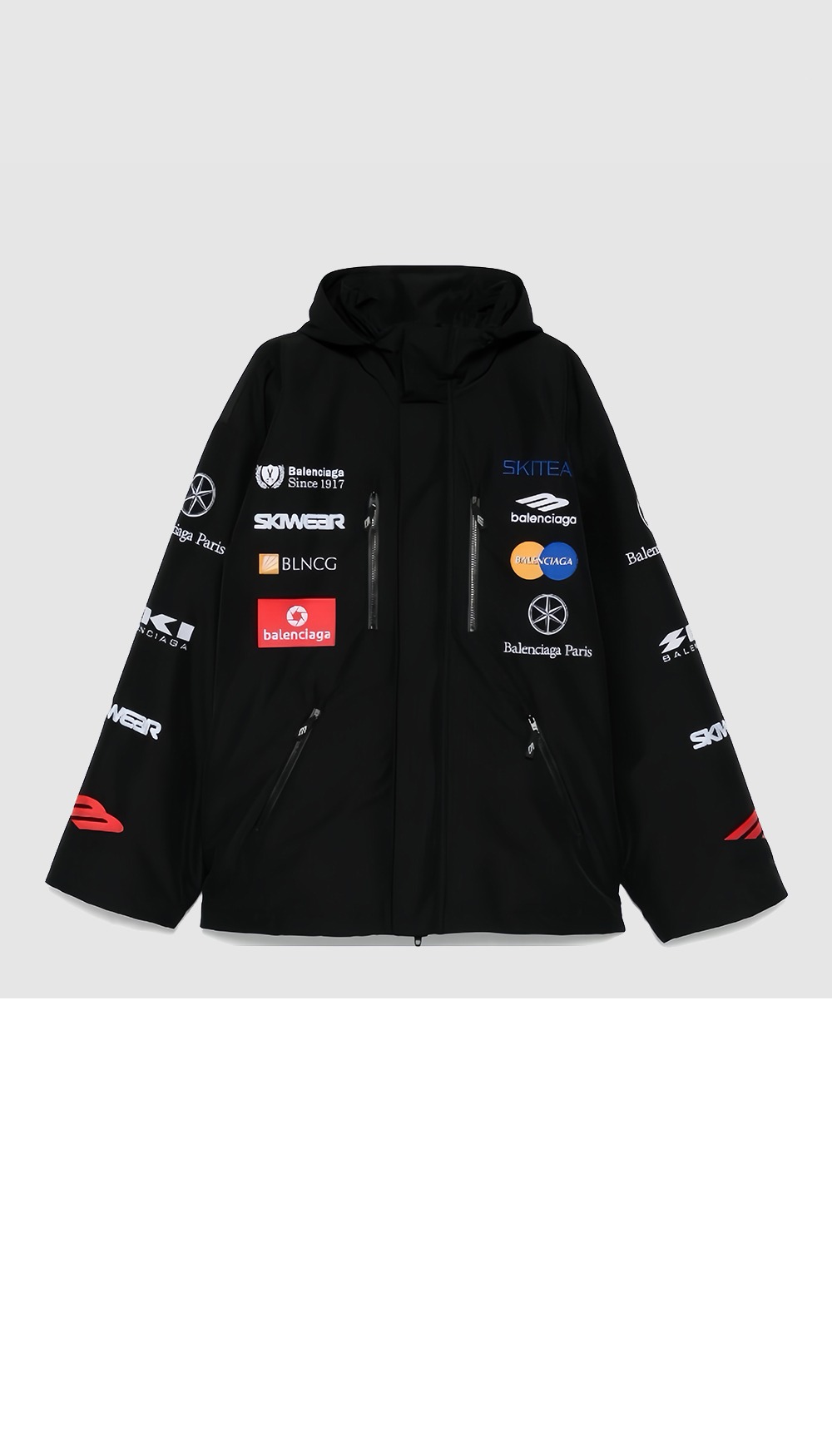 미러급레플리카사이트 | 명품레플리카 전문 쇼핑몰  | 하이퀄 - 로고 패치 후드 재킷 &gt; 발렌시아가