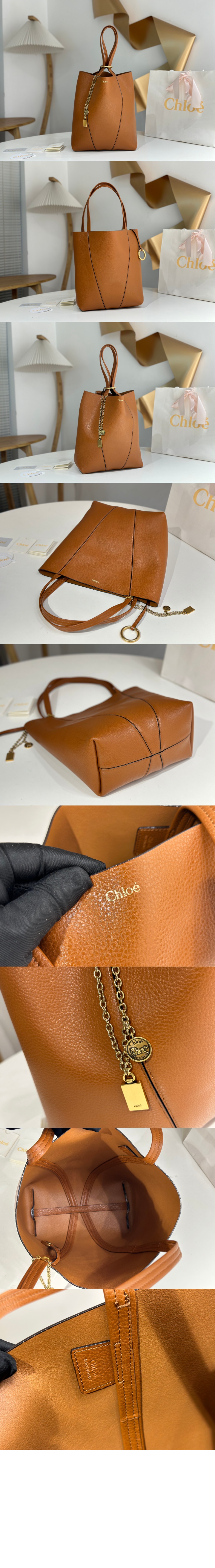 미러급레플리카사이트 | 명품레플리카 전문 쇼핑몰  | 하이퀄 - 그레인드 가죽 Chloé Spin 토트백 SS811 &gt; 끌로에