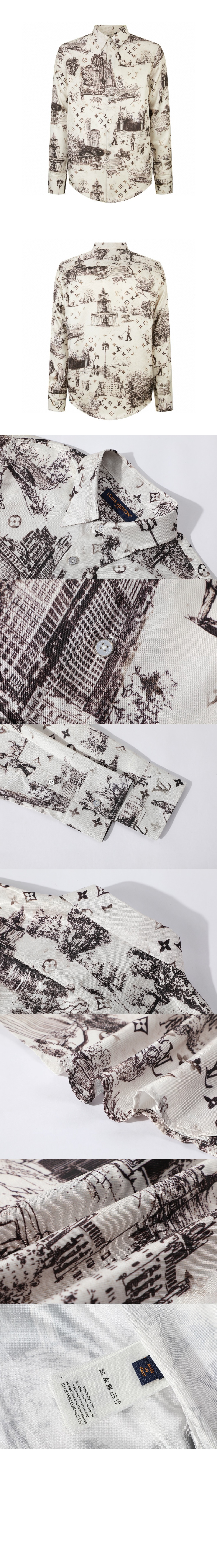 미러급레플리카사이트 | 명품레플리카 전문 쇼핑몰  | 하이퀄 - 롱 슬리브드 실크 셔츠 &gt; 루이비통