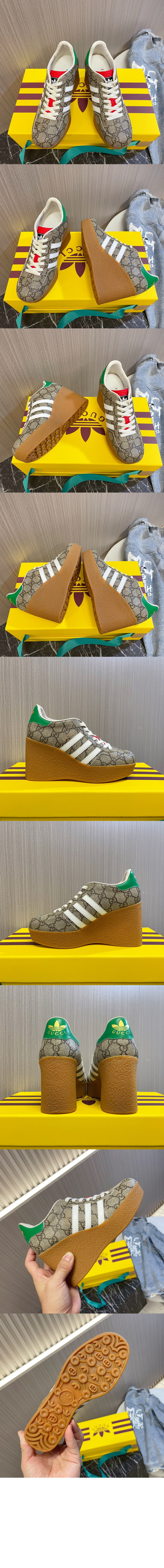 미러급레플리카사이트 | 명품레플리카 전문 쇼핑몰  | 하이퀄 - 구찌 x 아디다스 웨지 가젤 스니커즈 725655 &gt; 구찌