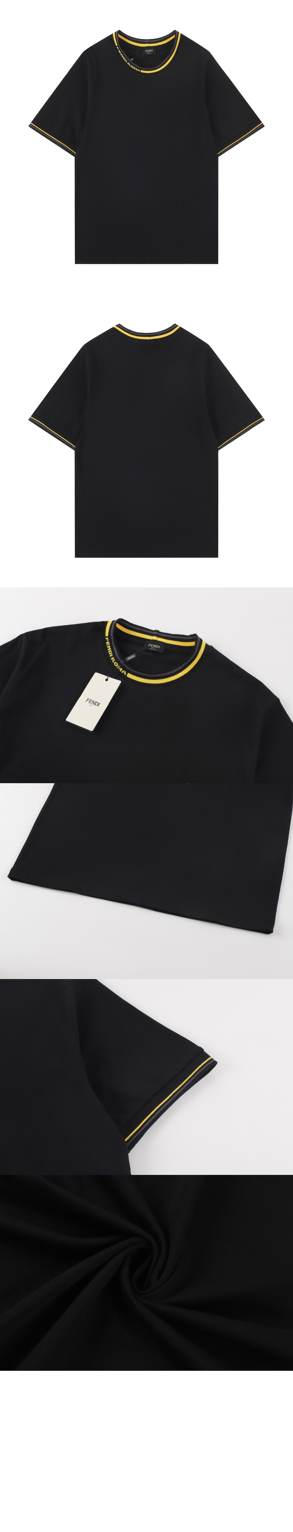 미러급레플리카사이트 | 명품레플리카 전문 쇼핑몰  | 하이퀄 - 콘트라스트 트리밍 로고넥 티셔츠 &gt; 펜디
