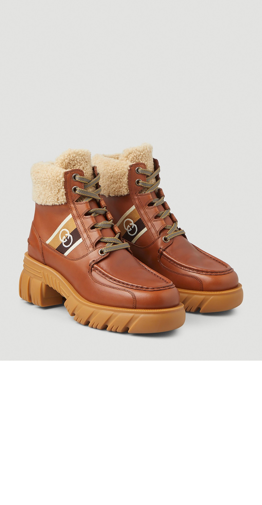 미러급레플리카사이트 | 명품레플리카 전문 쇼핑몰  | 하이퀄 - 자카드 패널 레이스업 앵클 부츠 670406 &gt; 구찌