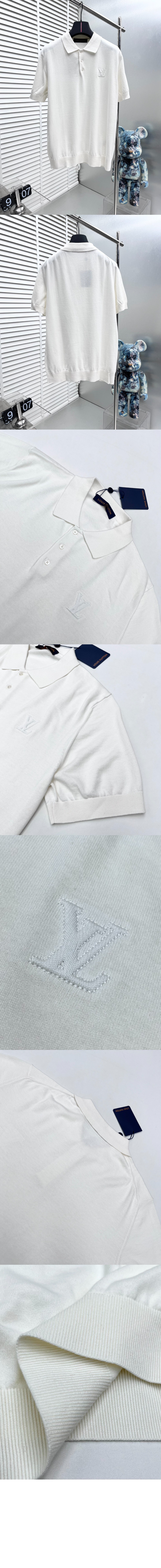 미러급레플리카사이트 | 명품레플리카 전문 쇼핑몰  | 하이퀄 - 캐시미어 앤드 코튼 블렌드 쇼트 슬리브드 폴로 &gt; 루이비통