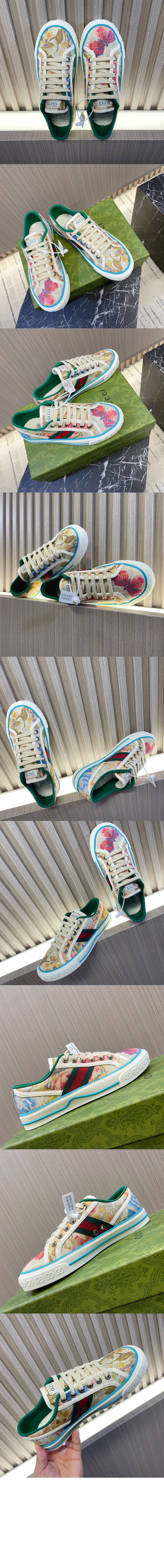 미러급레플리카사이트 | 명품레플리카 전문 쇼핑몰  | 하이퀄 - 플로랄 로우탑 스니커즈 732620 &gt; 구찌