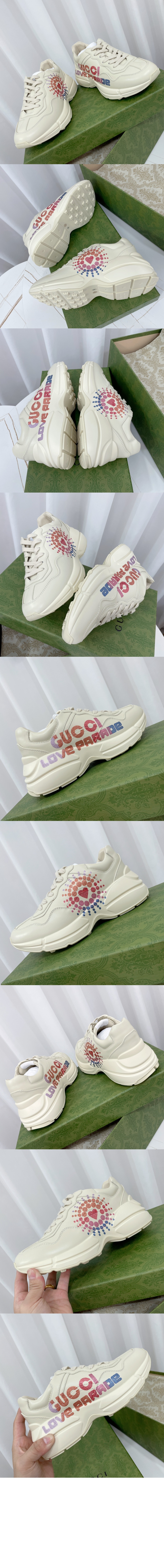 미러급레플리카사이트 | 명품레플리카 전문 쇼핑몰  | 하이퀄 - 라이톤 러브 퍼레이드 스니커즈 703809 &gt; 구찌