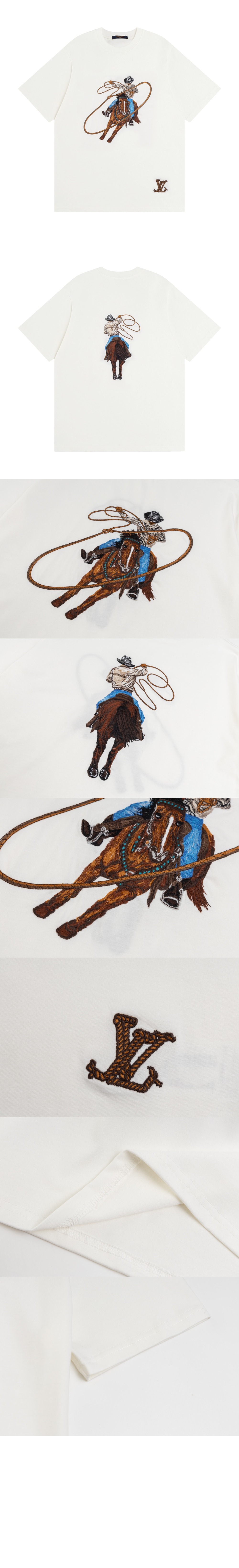 미러급레플리카사이트 | 명품레플리카 전문 쇼핑몰  | 하이퀄 - 그래픽 엠브로이더드 코튼 티셔츠 &gt; 루이비통