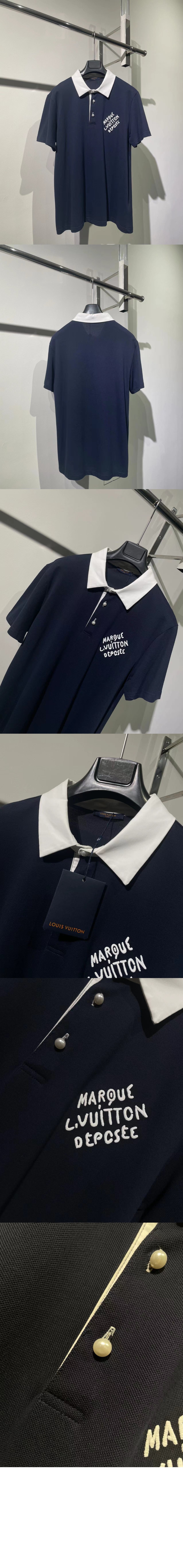 미러급레플리카사이트 | 명품레플리카 전문 쇼핑몰  | 하이퀄 - 엠브로이더드 쇼트 슬리브드 코튼 블렌드 폴로 셔츠 &gt; 루이비통