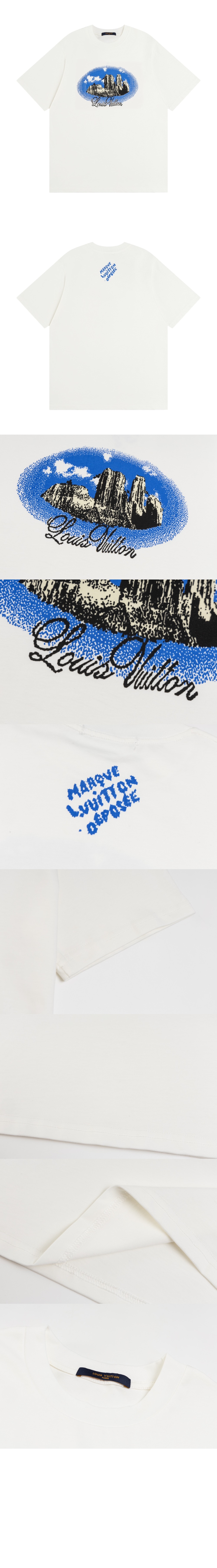 미러급레플리카사이트 | 명품레플리카 전문 쇼핑몰  | 하이퀄 - 그래픽 쇼트 슬리브드 코튼 크루넥 &gt; 루이비통