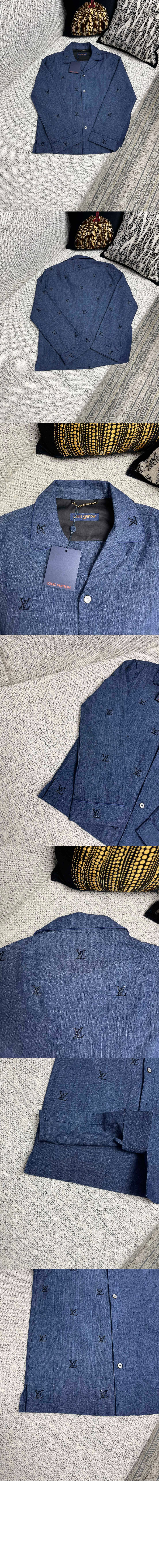미러급레플리카사이트 | 명품레플리카 전문 쇼핑몰  | 하이퀄 - 엠벨리시드 데님 파자마 셔츠 > 루이비통