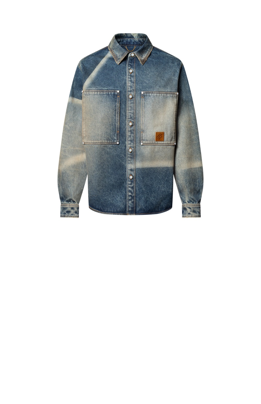 미러급레플리카사이트 | 명품레플리카 전문 쇼핑몰  | 하이퀄 - 선페이디드 이펙트 데님 롱 슬리브드 셔츠 &gt; 루이비통