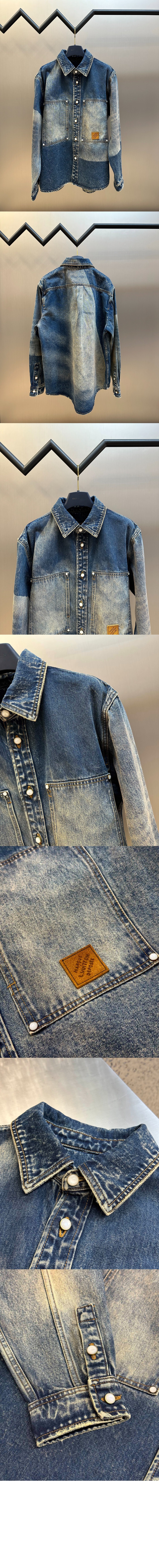 미러급레플리카사이트 | 명품레플리카 전문 쇼핑몰  | 하이퀄 - 선페이디드 이펙트 데님 롱 슬리브드 셔츠 &gt; 루이비통