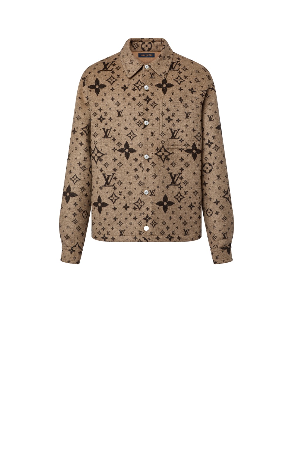 미러급레플리카사이트 | 명품레플리카 전문 쇼핑몰  | 하이퀄 - 모노그램 더블 페이스 울, 실크 앤드 캐시미어 블렌드 오버셔츠 > 루이비통