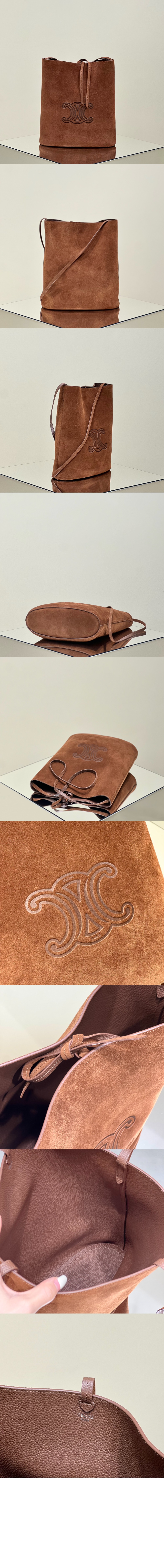 미러급레플리카사이트 | 명품레플리카 전문 쇼핑몰  | 하이퀄 - 버킷 트리옹프 엠보싱 스웨이드 카프스킨 194953 &gt; 셀린느