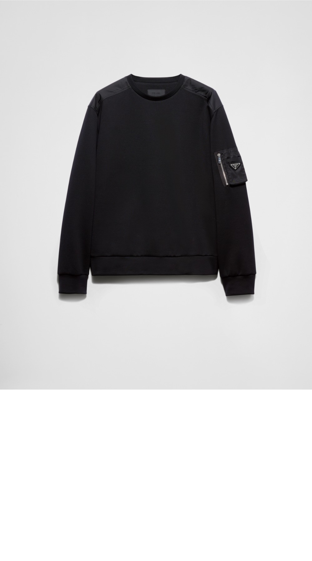 미러급레플리카사이트 | 명품레플리카 전문 쇼핑몰  | 하이퀄 - 리나일론 디테일 코튼 스웨트셔츠 &gt; 프라다