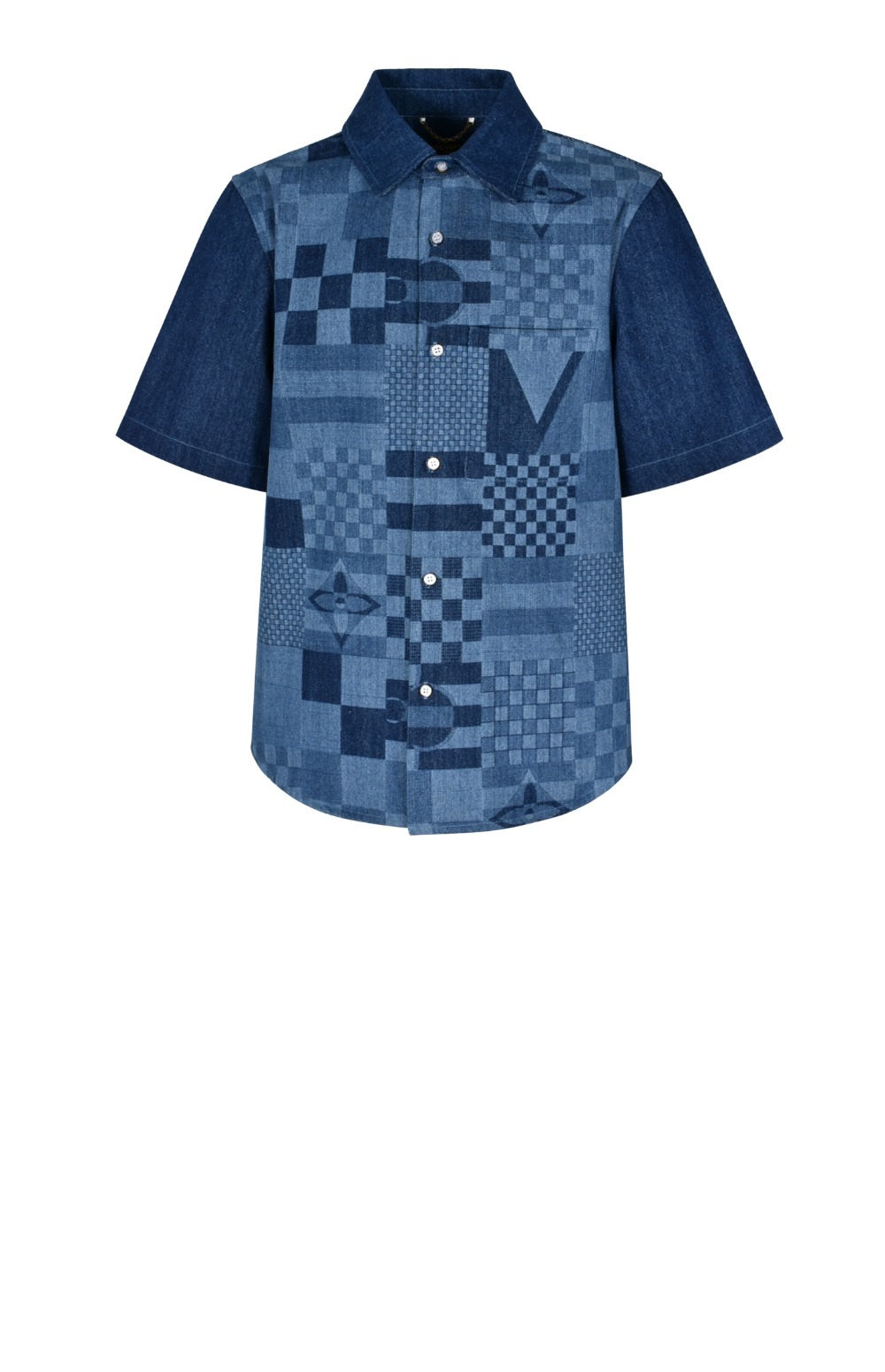 미러급레플리카사이트 | 명품레플리카 전문 쇼핑몰  | 하이퀄 - 프린티드 쇼트 슬리브드 데님 셔츠 &gt; 루이비통