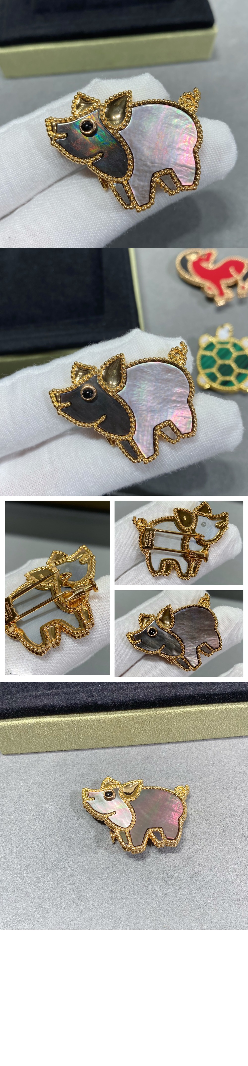 미러급레플리카사이트 | 명품레플리카 전문 쇼핑몰  | 하이퀄 - 럭키 애니멀 피그 클립 7UO00 &gt; 반클리프