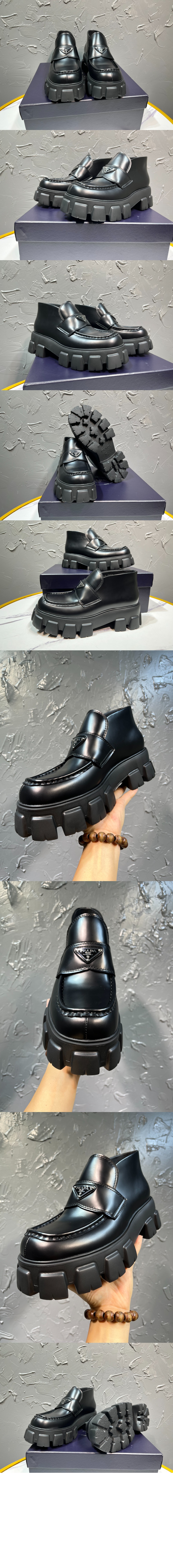 미러급레플리카사이트 | 명품레플리카 전문 쇼핑몰  | 하이퀄 - 모노리스 페이턴트 레더 플랫폼 로퍼 2TE194 &gt; 프라다