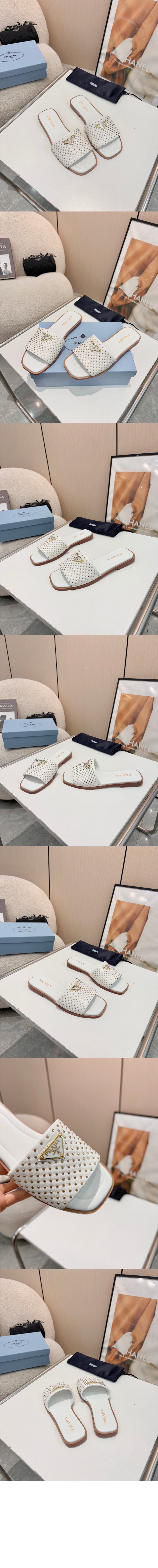 미러급레플리카사이트 | 명품레플리카 전문 쇼핑몰  | 하이퀄 - 나파 가죽 슬라이드 1XX760 &gt; 프라다