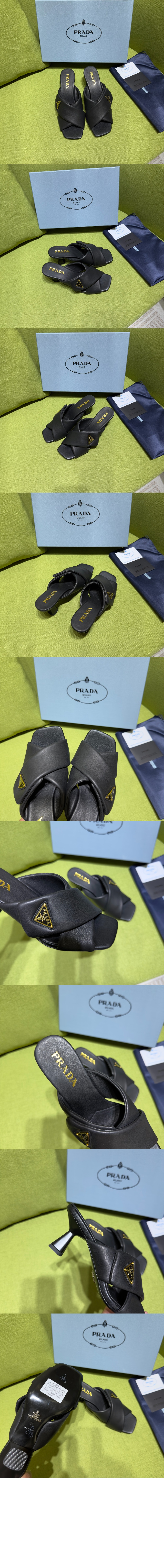 미러급레플리카사이트 | 명품레플리카 전문 쇼핑몰  | 하이퀄 - 패딩 나파 가죽 샌들 1XX754 > 프라다