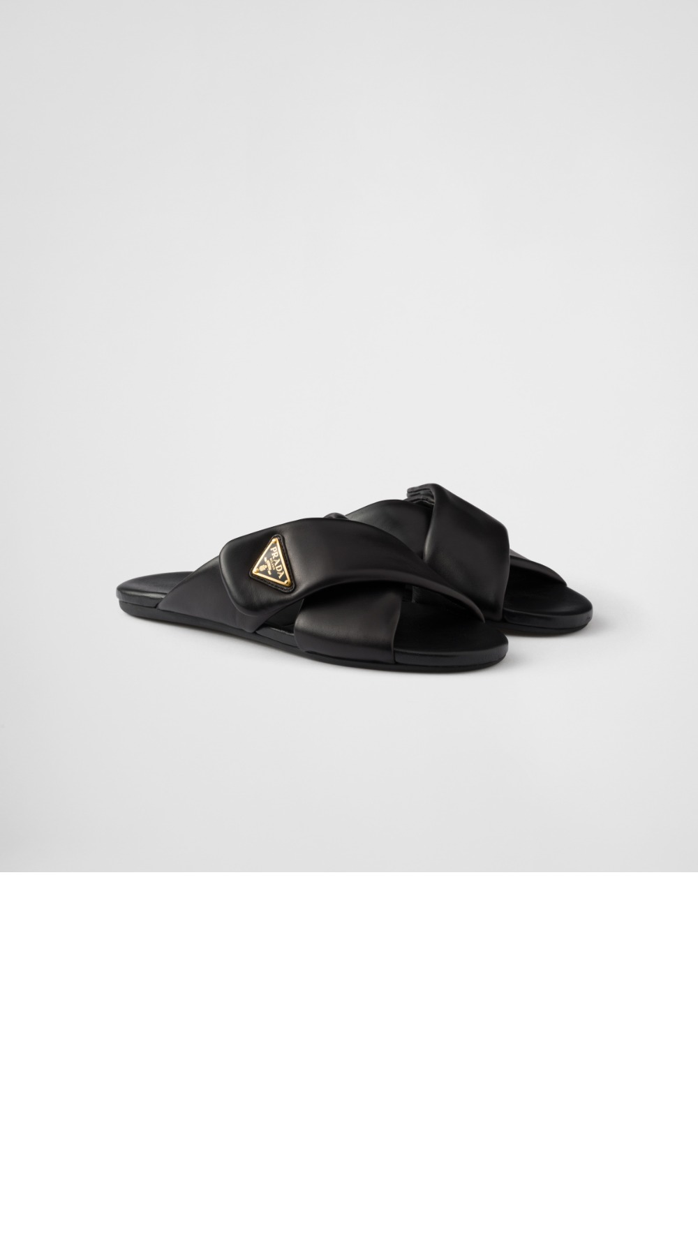 미러급레플리카사이트 | 명품레플리카 전문 쇼핑몰  | 하이퀄 - 패딩 나파 가죽 슬라이더 샌들 1XX713 &gt; 프라다