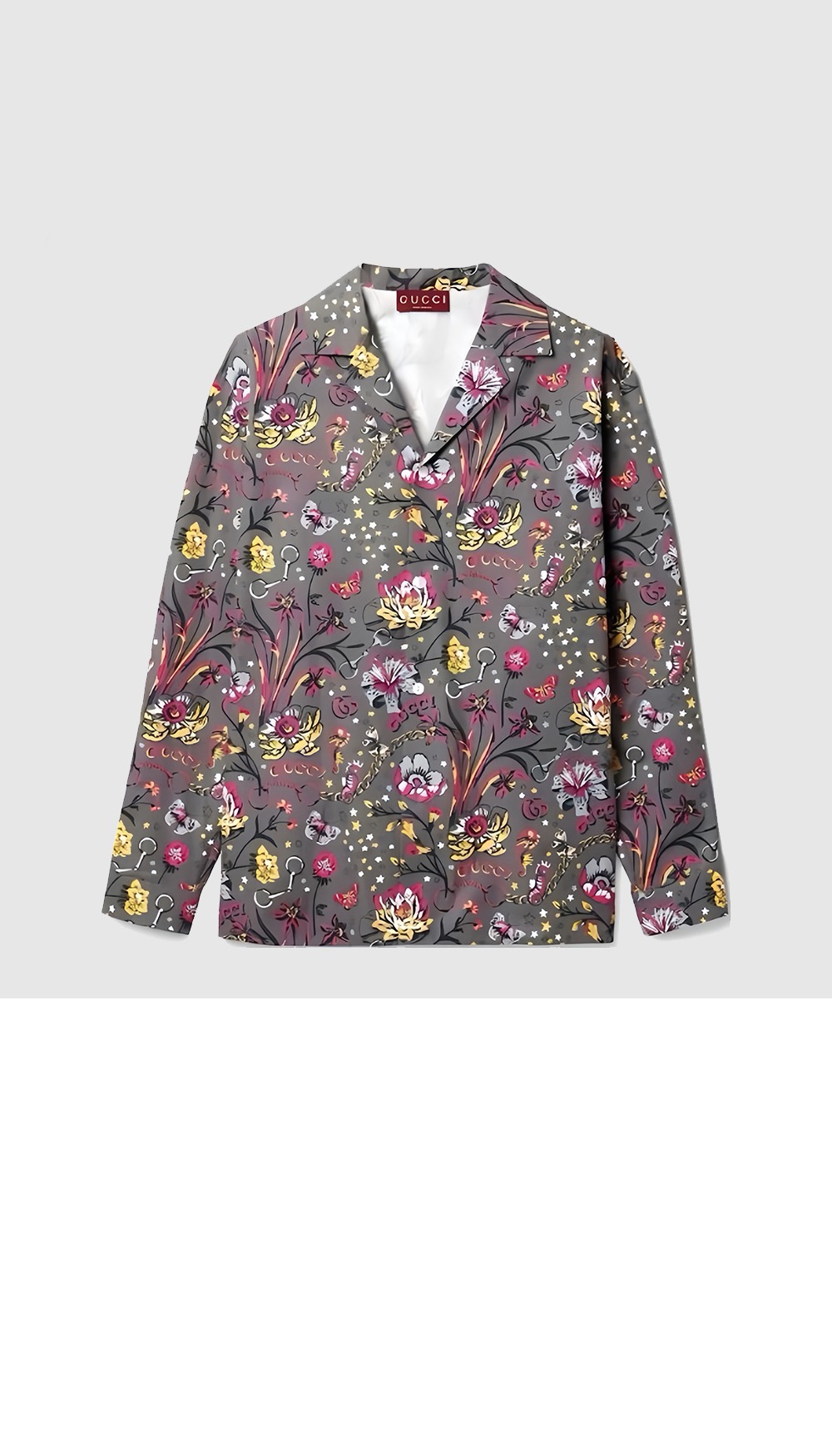 미러급레플리카사이트 | 명품레플리카 전문 쇼핑몰  | 하이퀄 - 프린트 코튼 포플린 셔츠 > 구찌