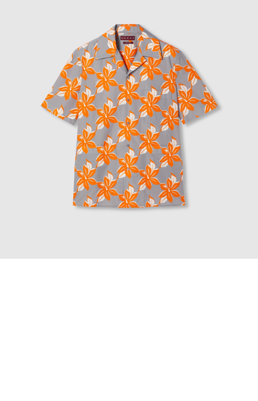 미러급레플리카사이트 | 명품레플리카 전문 쇼핑몰  | 하이퀄 - 프린트 코튼 포플린 셔츠 > 구찌