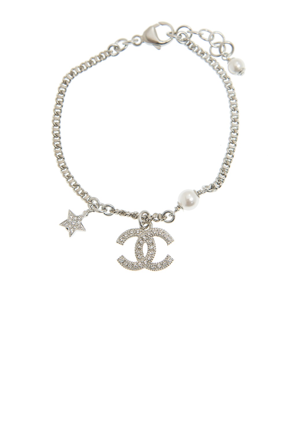 미러급레플리카사이트 | 명품레플리카 전문 쇼핑몰  | 하이퀄 - CC 스타 실버 크리스탈  브레이슬릿  AB3556 &gt; 샤넬