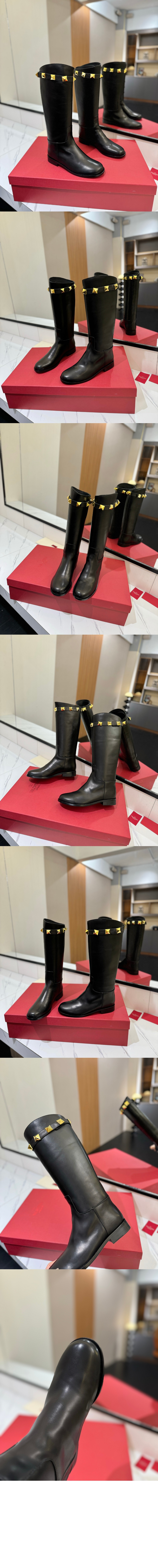 미러급레플리카사이트 | 명품레플리카 전문 쇼핑몰  | 하이퀄 - 송아지 가죽 로만 스터드 부츠 &gt; 발렌티노