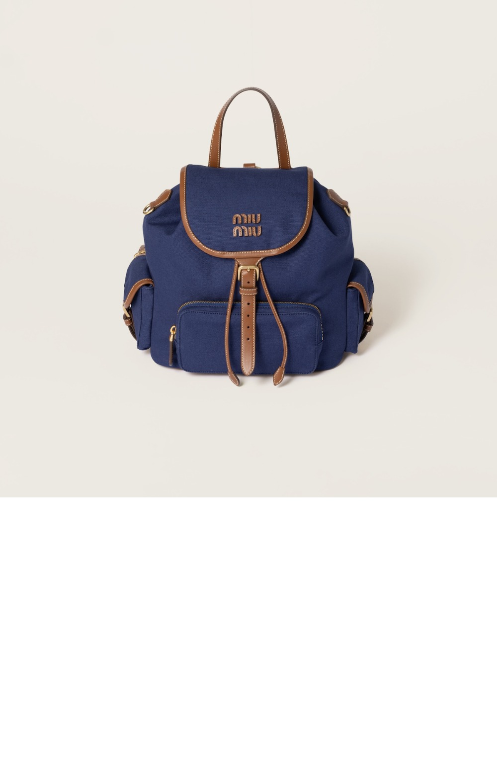 미러급레플리카사이트 | 명품레플리카 전문 쇼핑몰  | 하이퀄 - 캔버스 및 가죽 백팩 5BZ042 &gt; 미우미우