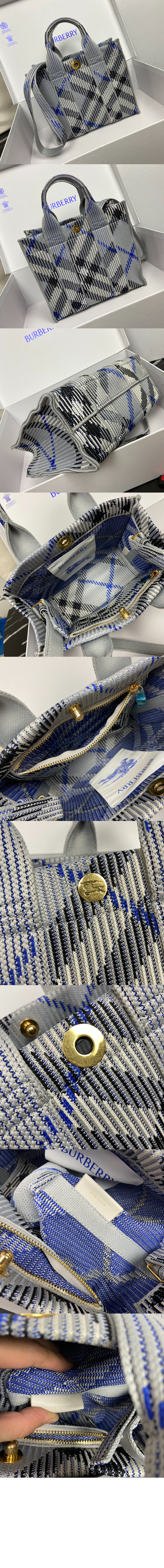 미러급레플리카사이트 | 명품레플리카 전문 쇼핑몰  | 하이퀄 - 스몰 체크 니트 토트 81040341 &gt; 버버리