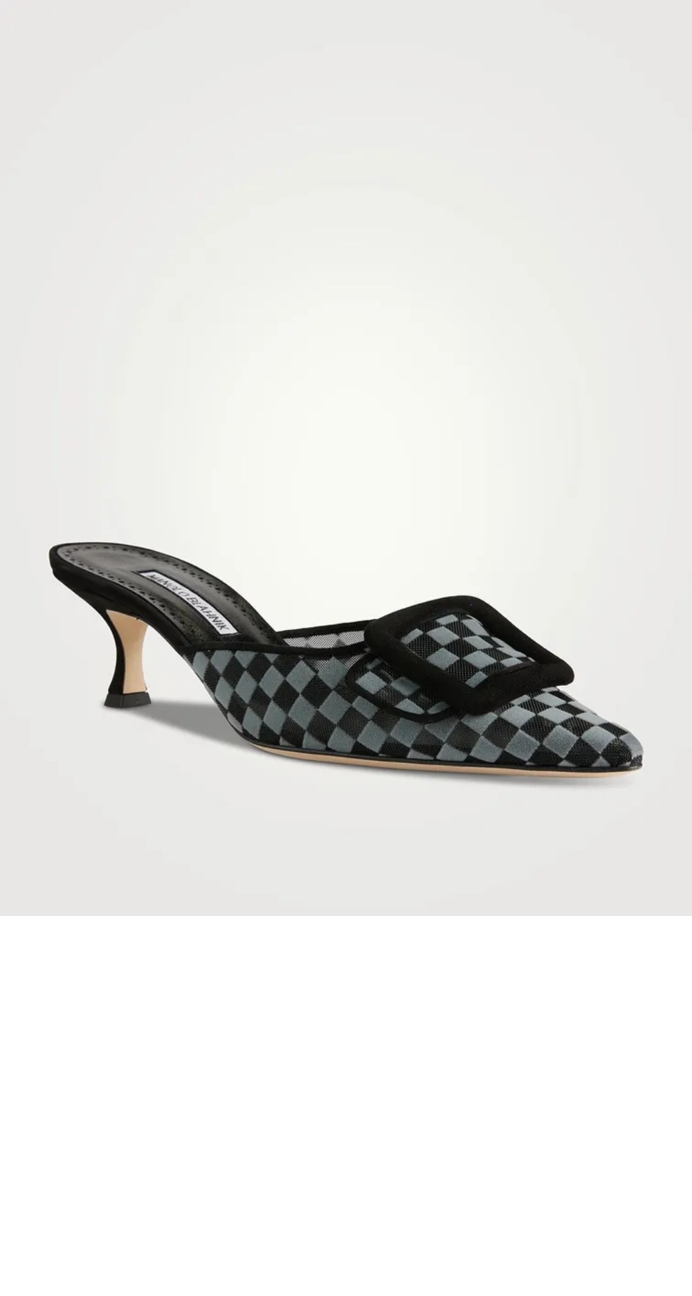 미러급레플리카사이트 | 명품레플리카 전문 쇼핑몰  | 하이퀄 - 체크무늬 메시 뮬 &gt; 마놀로블라닉