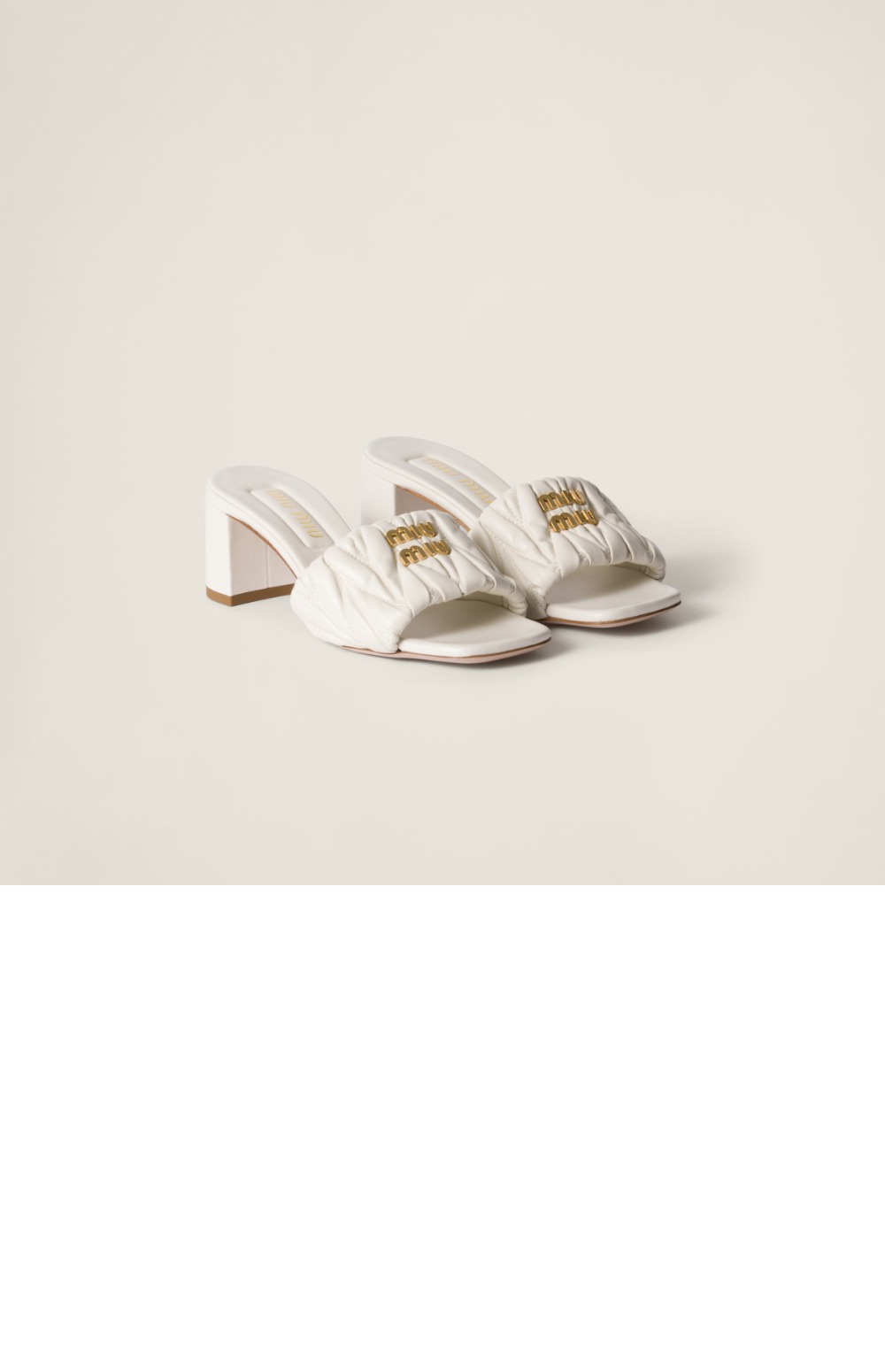 미러급레플리카사이트 | 명품레플리카 전문 쇼핑몰  | 하이퀄 - 마테라쎄 나파 가죽 슬라이드 5XX657 > 미우미우