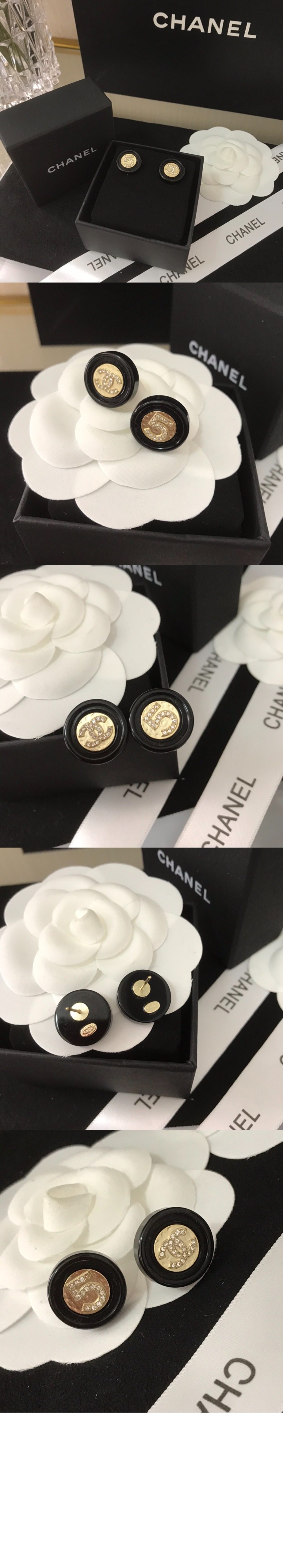 미러급레플리카사이트 | 명품레플리카 전문 쇼핑몰  | 하이퀄 - 라운드 블랙 이어링 AB6225 &gt; 샤넬