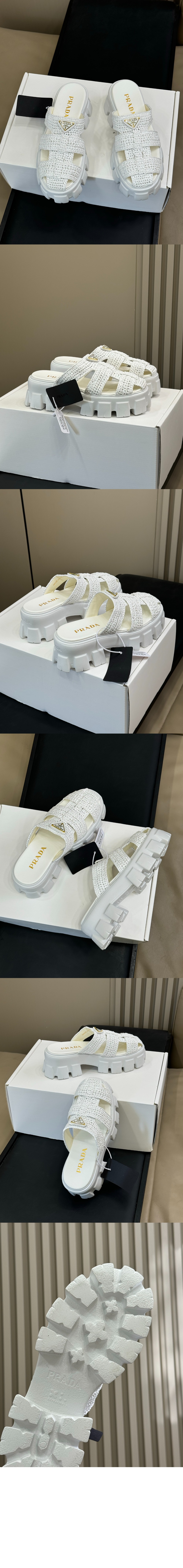 미러급레플리카사이트 | 명품레플리카 전문 쇼핑몰  | 하이퀄 - 모놀리스 크로셰 케이지 샌들 1X138N &gt; 프라다