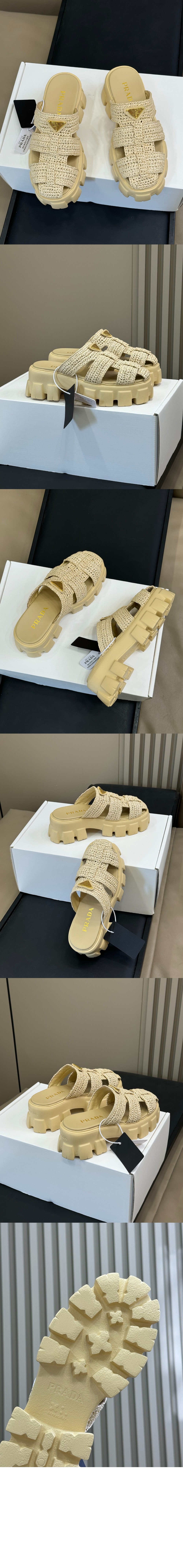 미러급레플리카사이트 | 명품레플리카 전문 쇼핑몰  | 하이퀄 - 모놀리스 크로셰 케이지 샌들 1X138N &gt; 프라다