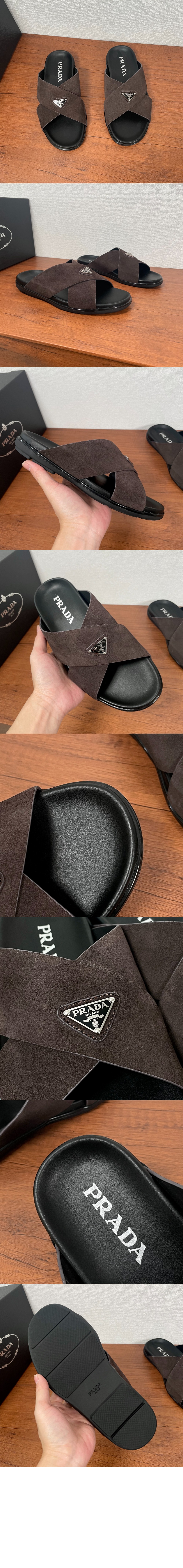 미러급레플리카사이트 | 명품레플리카 전문 쇼핑몰  | 하이퀄 - 스웨이드 크리스크로스 슬라이드 2X3146 &gt; 프라다