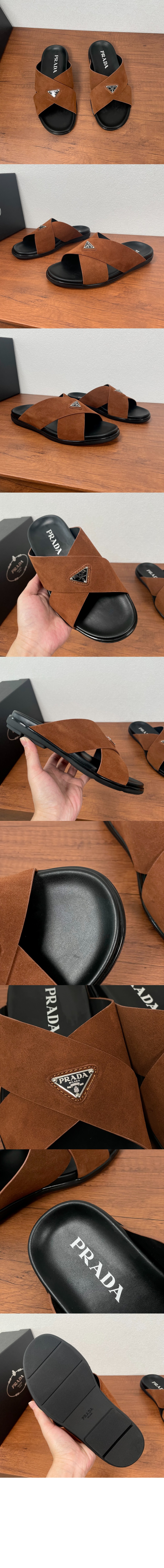 미러급레플리카사이트 | 명품레플리카 전문 쇼핑몰  | 하이퀄 - 스웨이드 크리스크로스 슬라이드 2X3146 &gt; 프라다