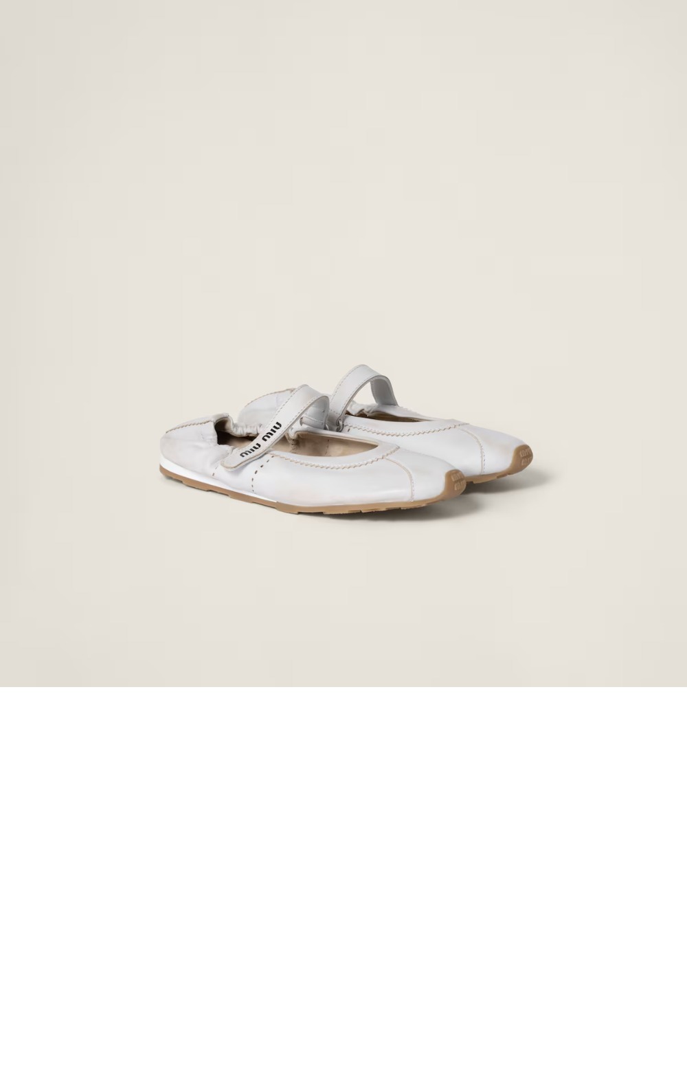 미러급레플리카사이트 | 명품레플리카 전문 쇼핑몰  | 하이퀄 - 블리치드 나파 가죽 발레리나 5F370E &gt; 미우미우