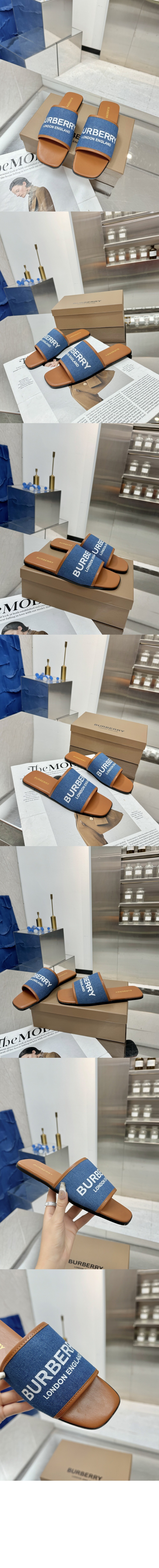 미러급레플리카사이트 | 명품레플리카 전문 쇼핑몰  | 하이퀄 - 데님 슬리퍼 80707521 &gt; 버버리