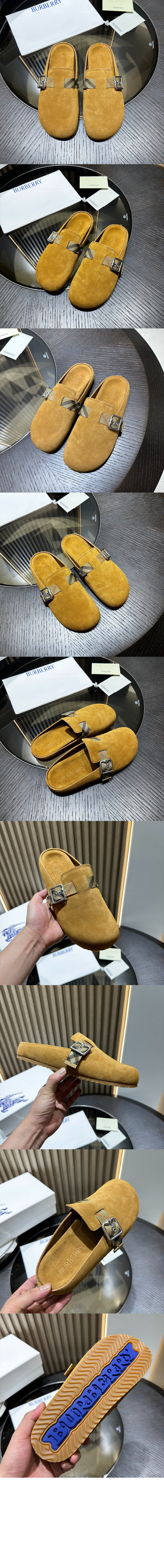 미러급레플리카사이트 | 명품레플리카 전문 쇼핑몰  | 하이퀄 - 체크 스웨이드 어친 클로그 81133931 &gt; 버버리