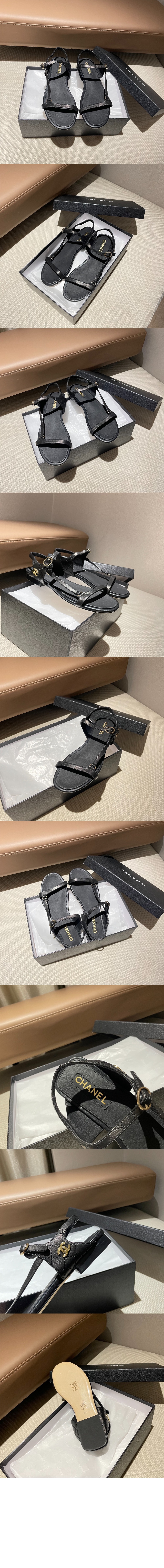 미러급레플리카사이트 | 명품레플리카 전문 쇼핑몰  | 하이퀄 - CC로고 스트랩 샌들 G46422 &gt; 샤넬