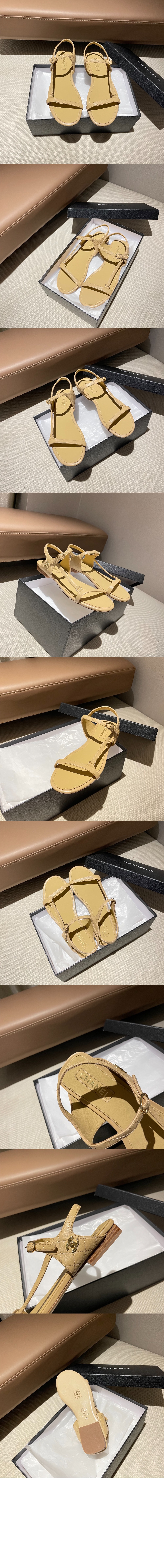 미러급레플리카사이트 | 명품레플리카 전문 쇼핑몰  | 하이퀄 - CC로고 스트랩 샌들 G46422 &gt; 샤넬