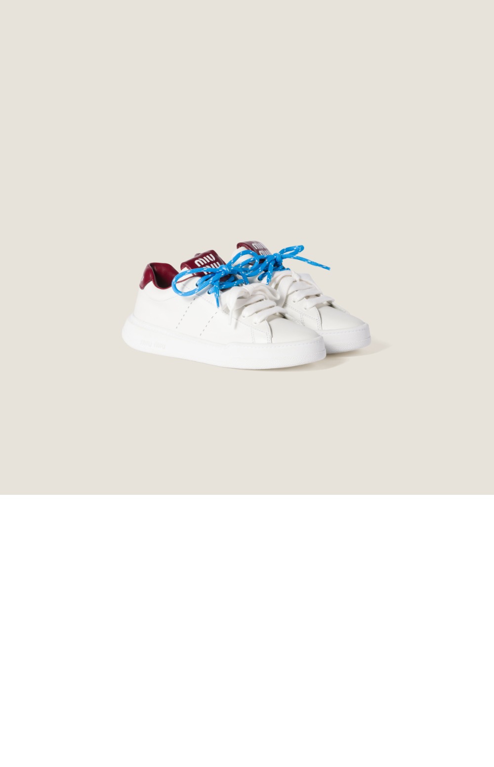 미러급레플리카사이트 | 명품레플리카 전문 쇼핑몰  | 하이퀄 - 가죽 스니커즈 5E387E > 미우미우